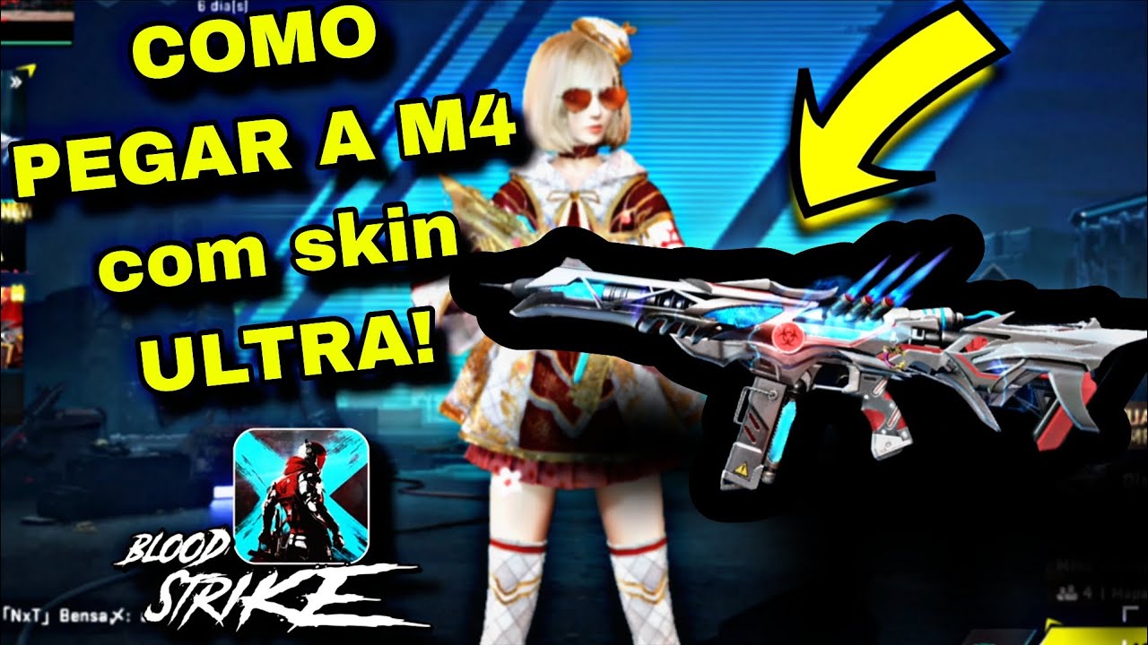 COMO PEGAR A M4 COM SKIN ULTRA DE GRAÇA! BLOOD STRIKE MOBILE 🔥