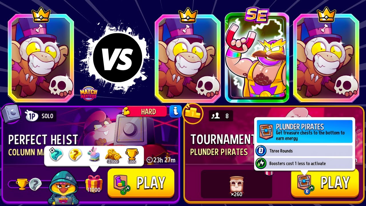 HARD Column Mania + Gimme Green Perfect Heist 11000p/ TOURNAMENT! 8 players Plunder Pirates