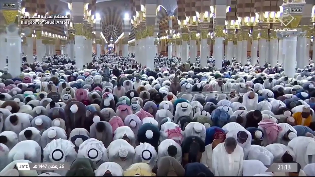 27th Ramadan 1447 Madeenah Taraweeh Sheikh Quraafi