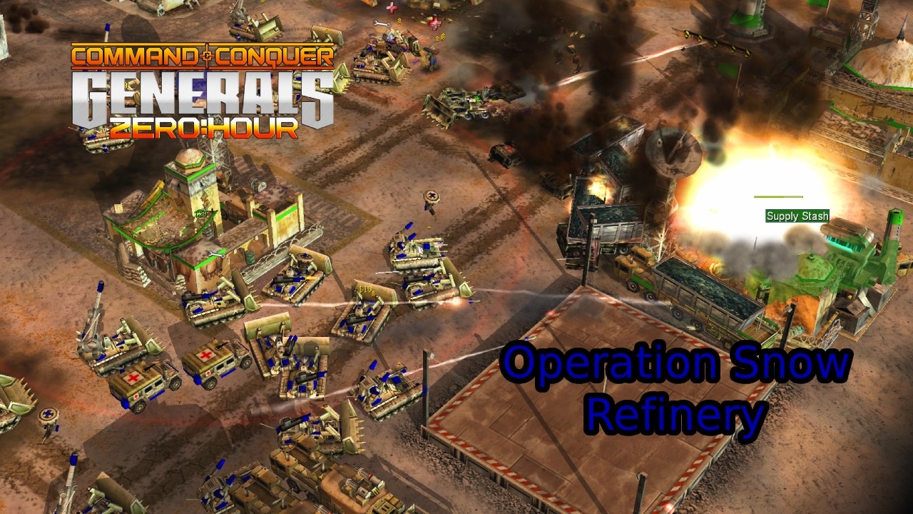 Lazer Side Mission1-Operation Snow Refinery By Lima 4 |C&C General Zero Hour
