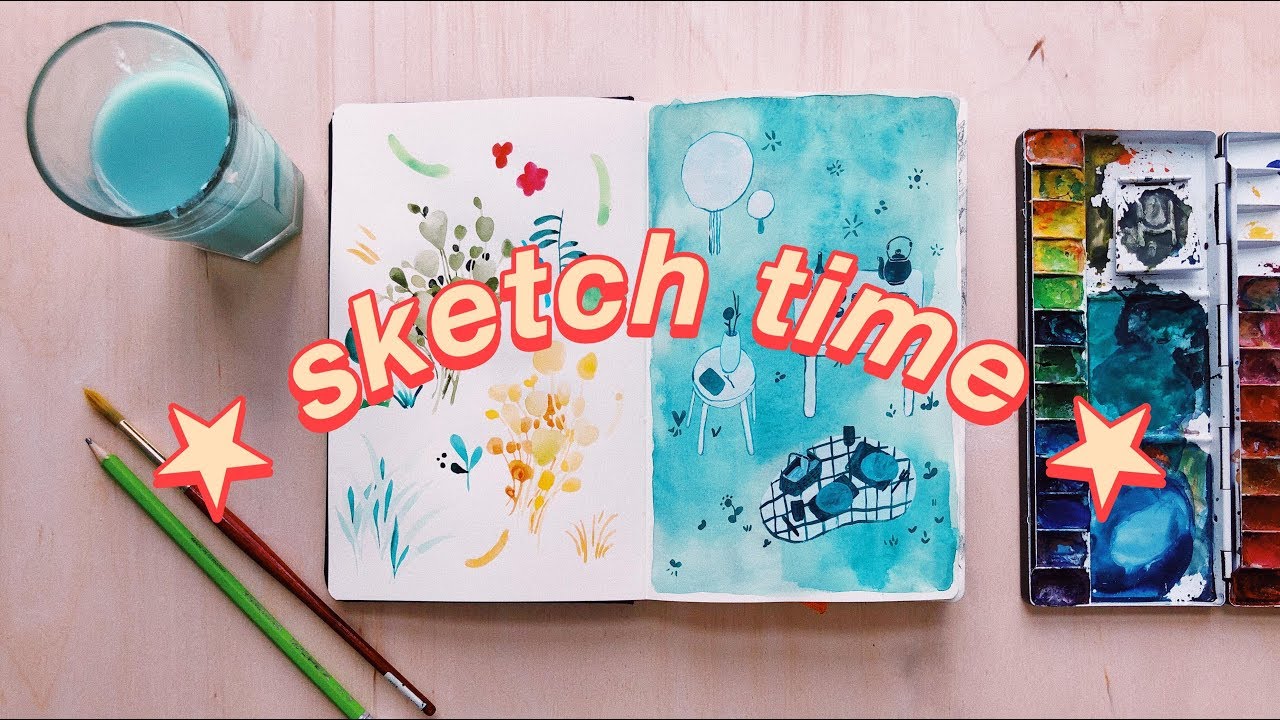 Sketchbook 6 (no music) | 45 min real time sketching session!