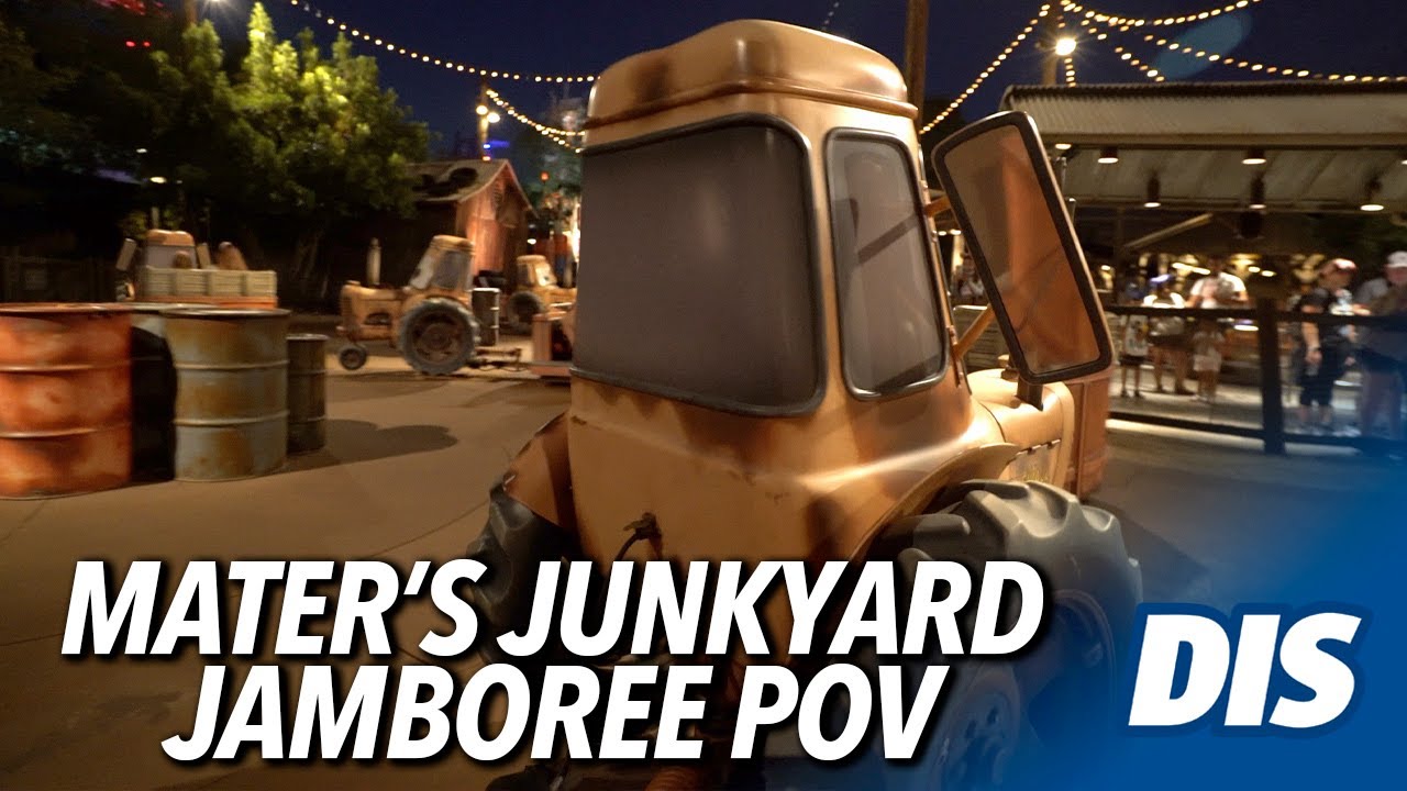 Mater's Junkyard Jamboree Evening POV | Disney California Adventure