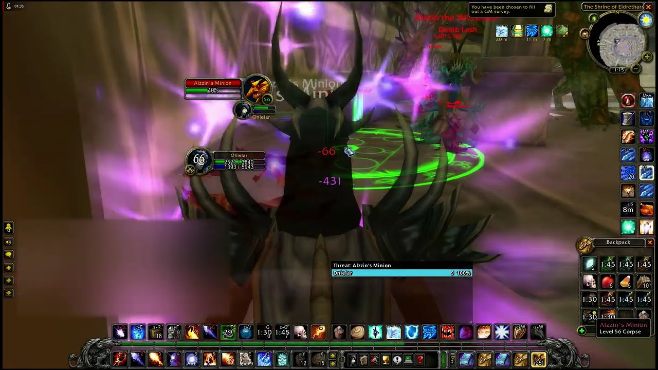 WoW Classic (Anniversary) - Pre-Patch DM:E Alzzin Reset Spot Mage PoV (2026-01-15)