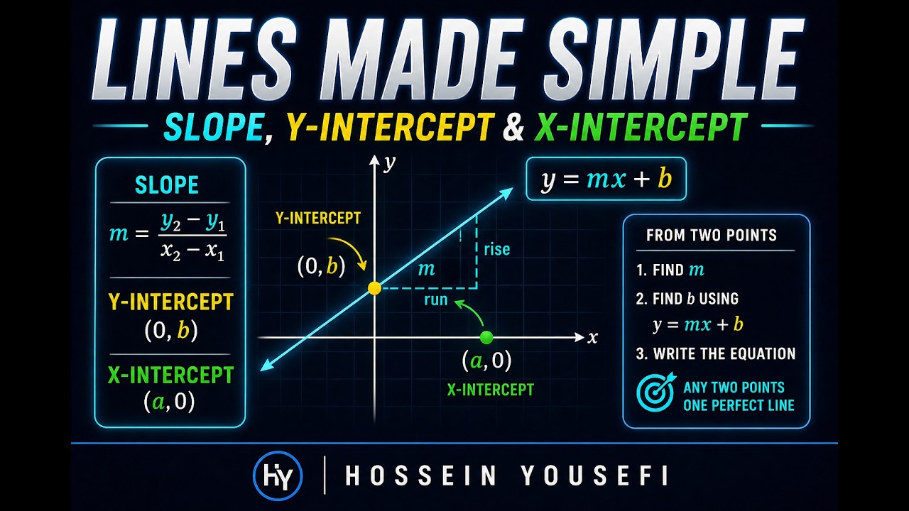 How to Find the Equation of a Line from a Graph | Slope-Intercept Made Easy