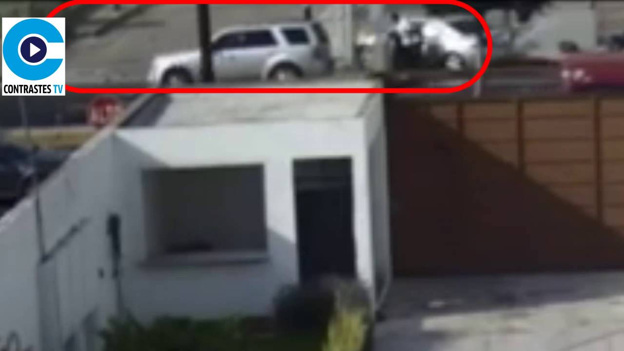 Momento exacto del fatal accidente en San Pedro Cholula