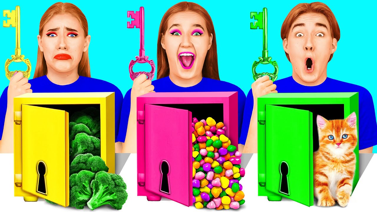 Выбери Правильный Ключ Челлендж | Забавные Лайфхаки с Едой от Hahanom Top Challenges