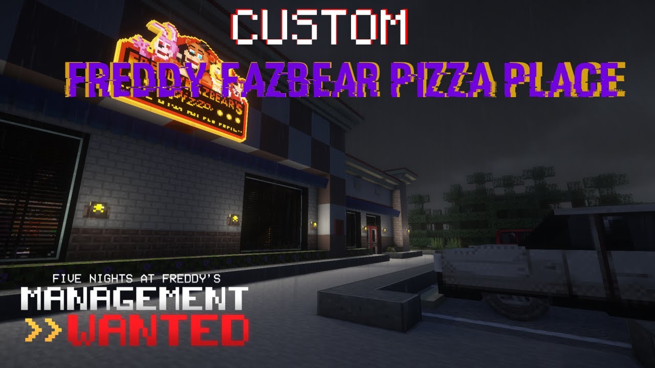 CUSTOM FREDDY FAZBEAR PIZZA PLACE Map Tour | Minecraft Management Wanted Mod