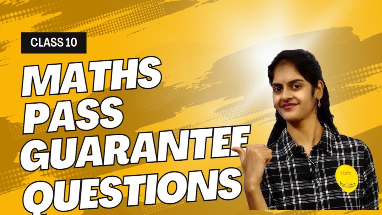 Pass guarantee questions Class 10 Maths | 50+ marks covered |Telangana |AP