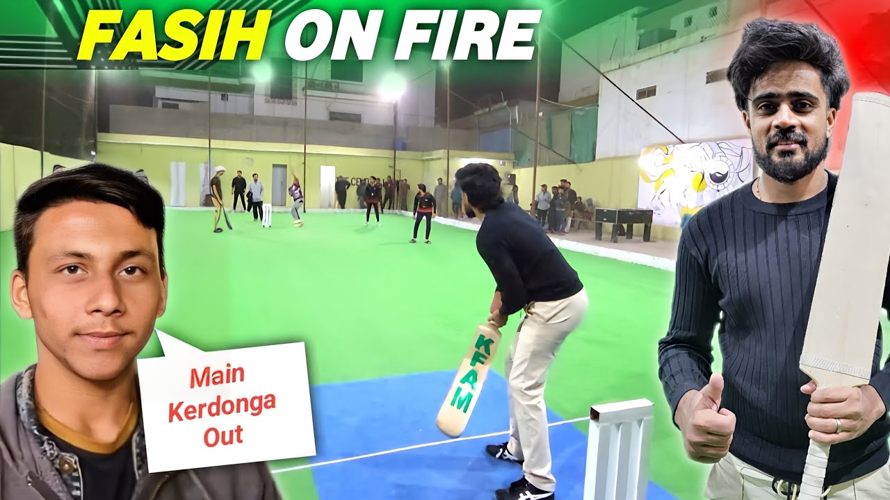 Fasih Ka Apne Hi Team Mate Se Amna Samna Ho Gaya 🥶 | Indoor Cricket Match 