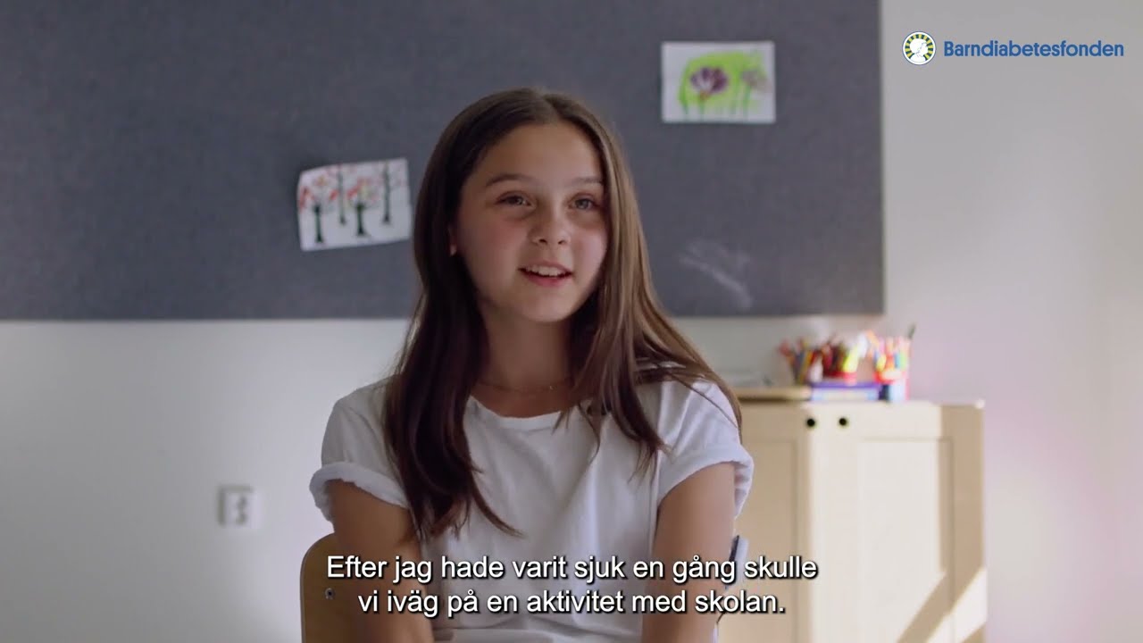 11-åriga Ronja drömmer om en framtid utan typ 1-diabetes