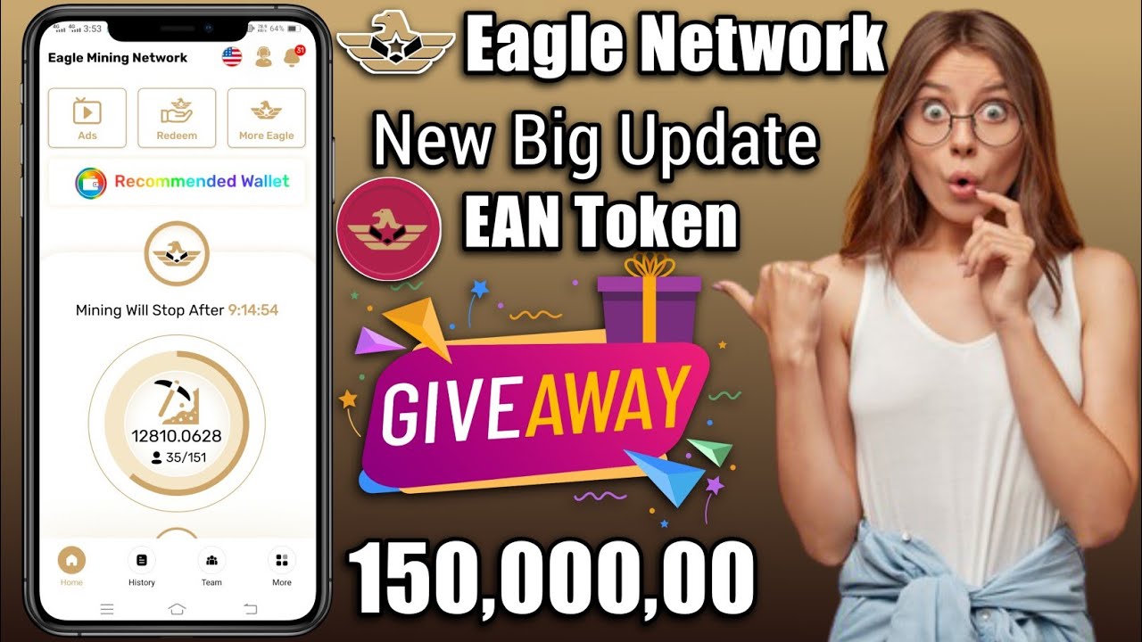 Eagle Network new big update | eagle network EAN token giveaway 15000000 | cryptocurrency update