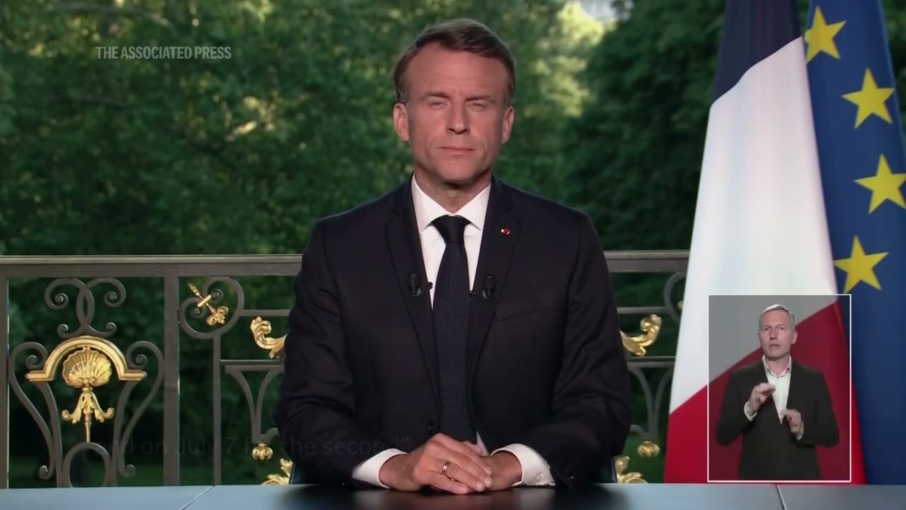 France's Macron dissolves National Assembly, calls for legislative election after EU defeat