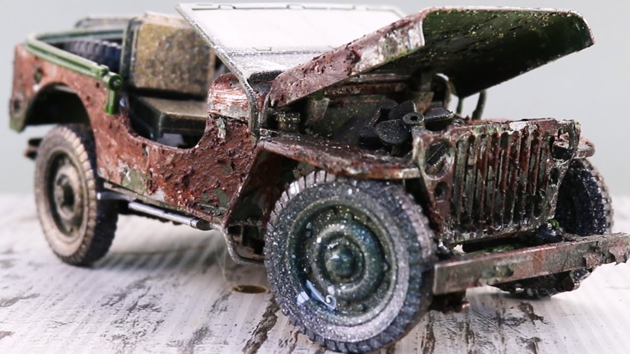 1944 Willys MB Jeep Restoration Abandoned in 10 Minutes | Willys Jeep Military | Model Cars