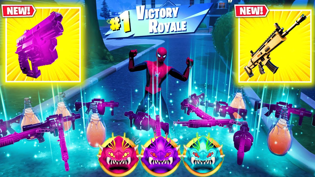 SPIDERMAN + ENHANCED ASSAULT RIFLE vs NEW MEDALLIONS & MYTHICS CHALLENGE (Fortnite Chapter6Season4)
