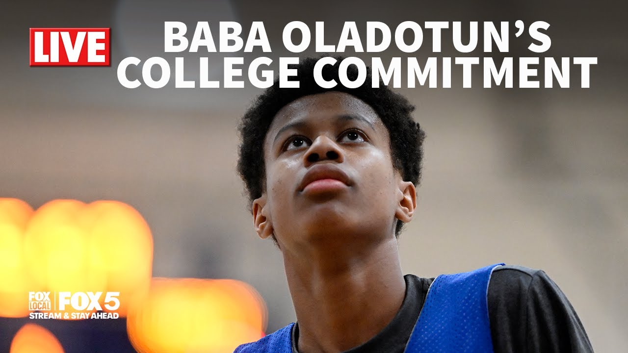 LIVE: Top high school basketball player Baba Oladotun announces college commitment | FOX 5 DC