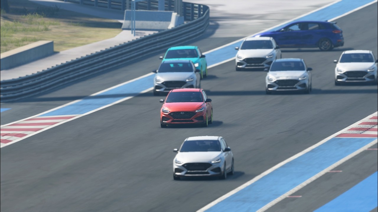 Assetto Corsa EVO. Paul Ricard 3A. Hyundai i30 N Hatchback. Gano 8 puestos en las 2 priemras curvas