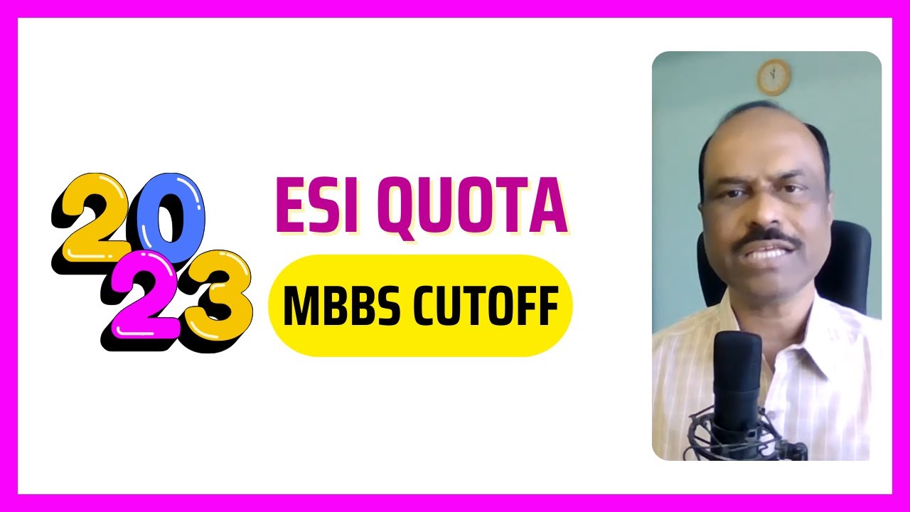 ESIC Quota Cut Off for MBBS Admission 2023