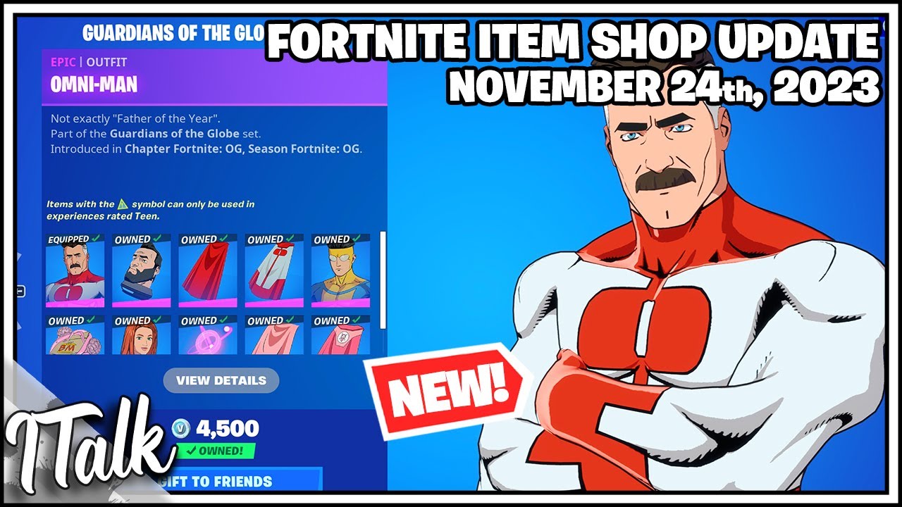INVINCIBLE COLLAB IS HERE! Fortnite Item Shop [November 24th, 2023] (Fortnite Battle Royale)
