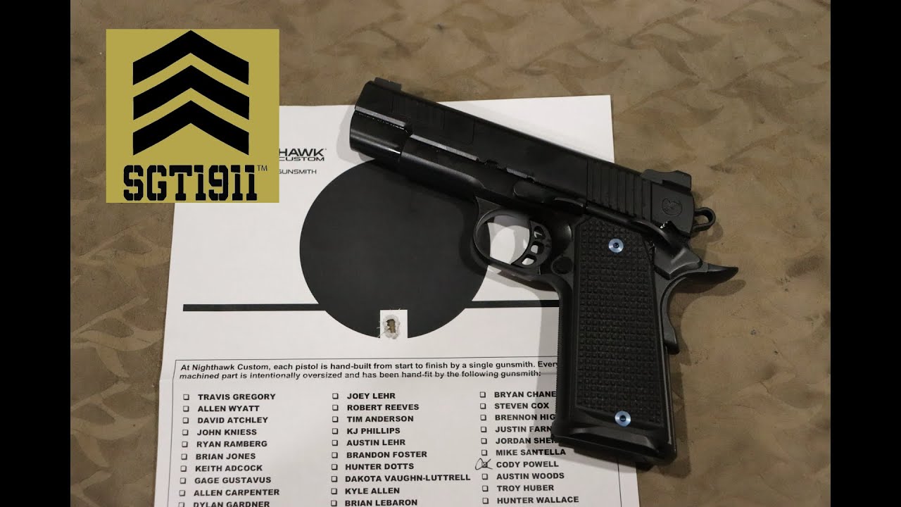 NightHawk Custom Delegate 1911 9mm Review.