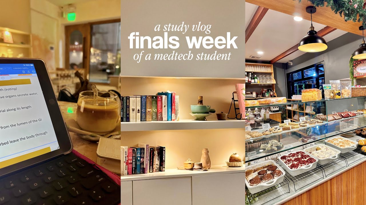 finals week study vlog ☕️ lab activities, cafe hopping, endless studying