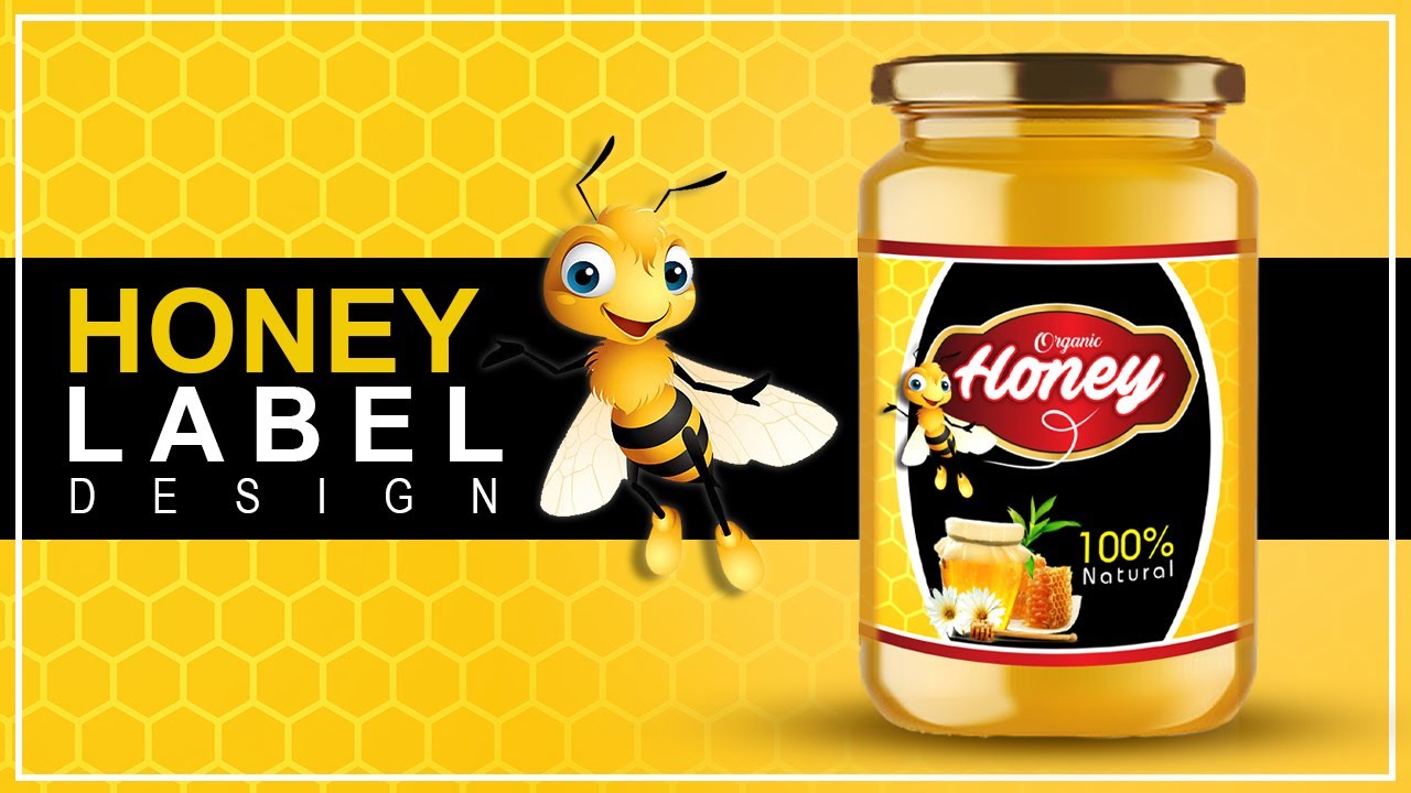 How To Design Honey Labels | Company Product Label Design | Packing Design Coraldraw | Honey Label