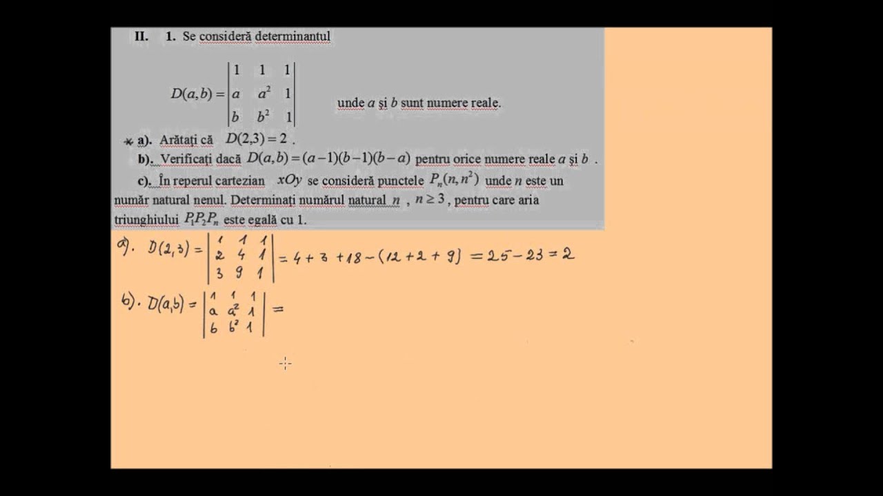 Subiecte rezolvate, bacalaureat 2013, M1 (bac5ii1)