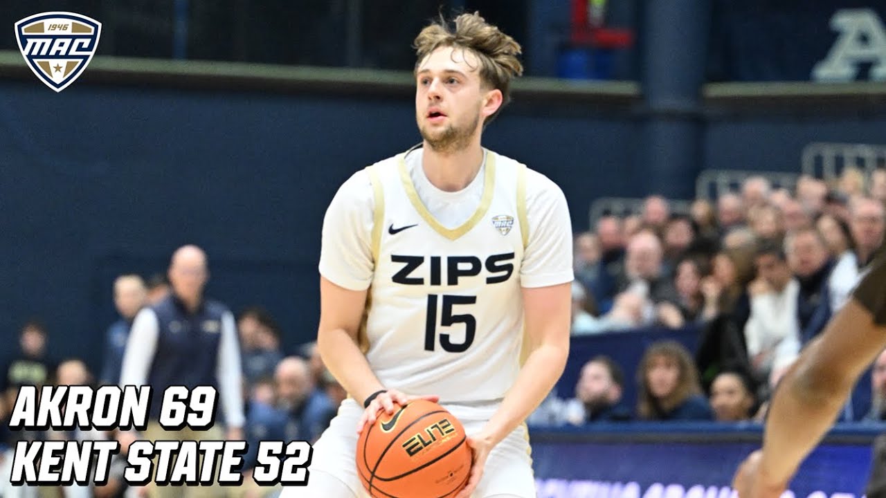 MAC MBB: Akron Highlights vs. Kent State | 1.30.26