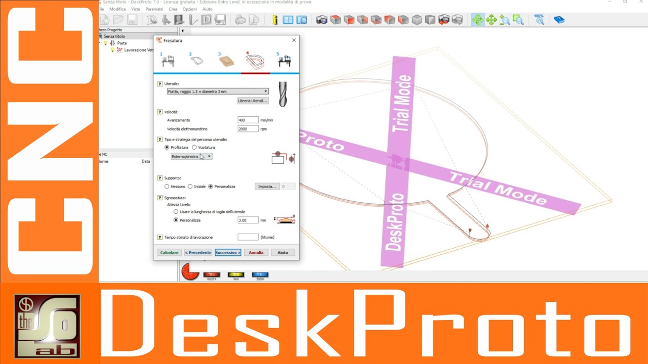 Tutorial cnc - Creazione Gcode con DeskProto