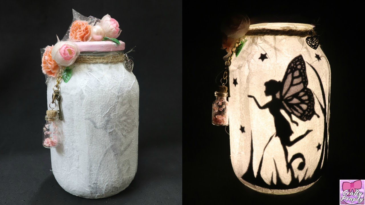 DIY Fairy Jar /How to make Fairy Lantern / How to make Fairy Glow Jar /Fairy Jar Tutorial