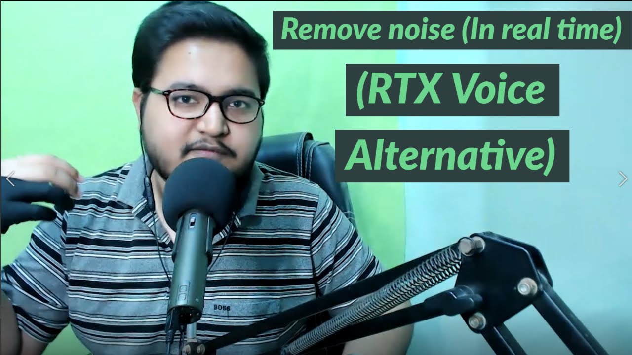 Remove Background noise in real time (RTX voice alternative) Best For Online streaming/Zoom meetings