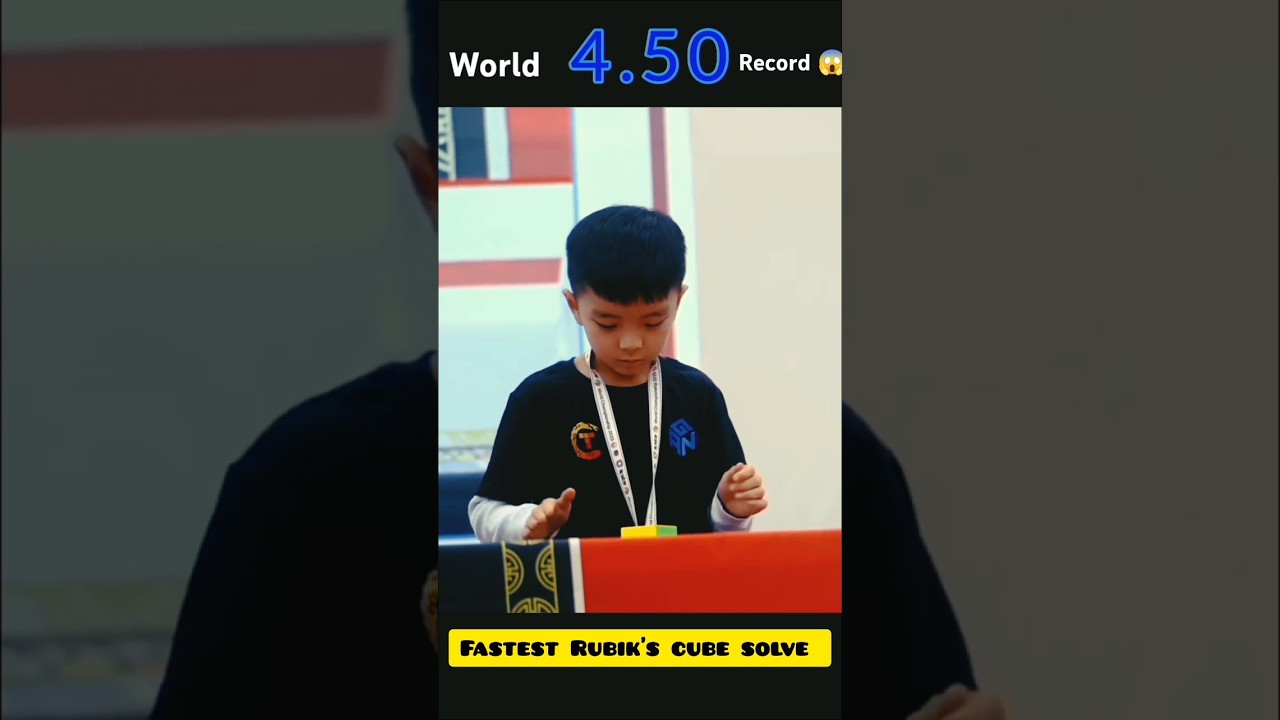 3by3 fastest Rubik's cube solves 😱 World records 🔥 of 2022 #shorts
