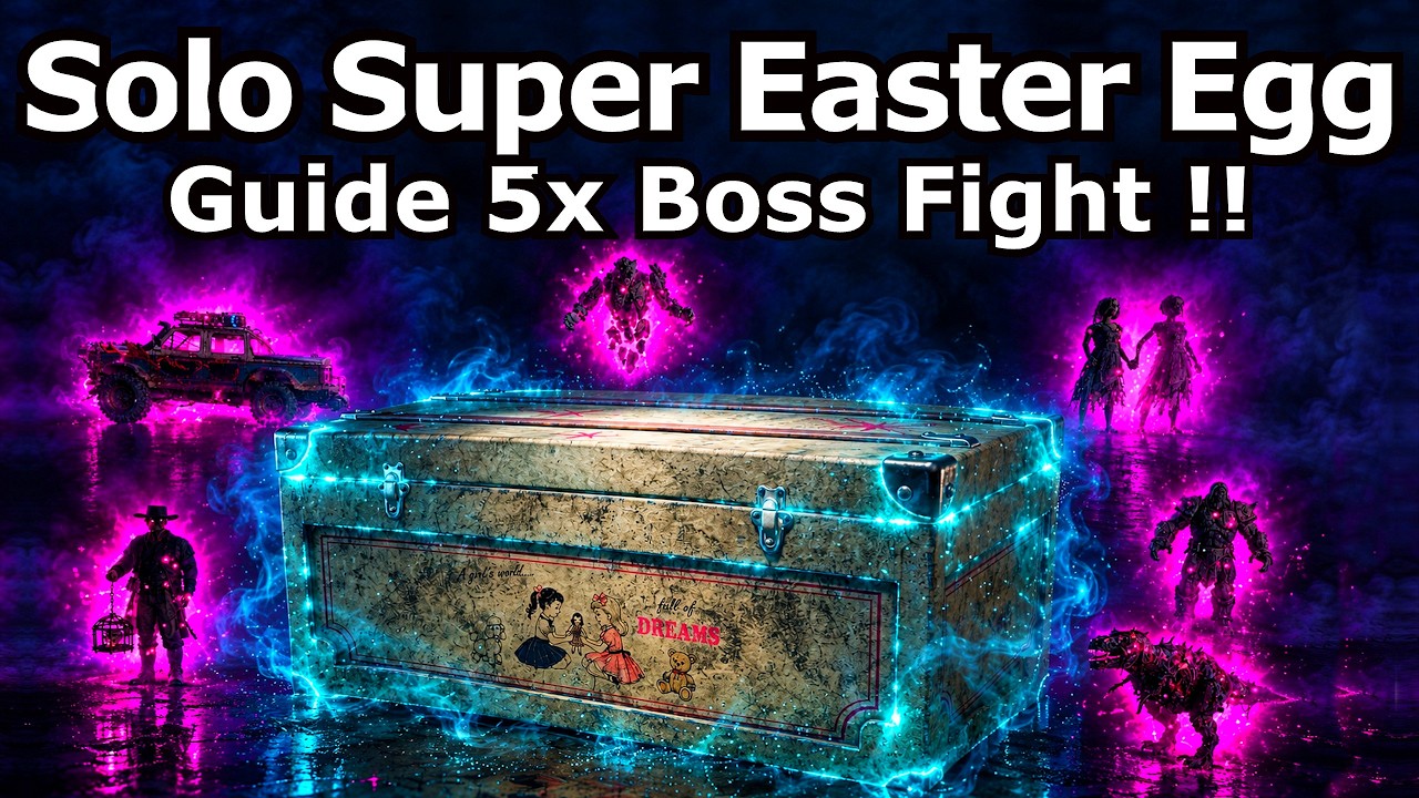 Solo Super Easter Egg Guide And Full Boss Fight ! (Black Ops Zombies)