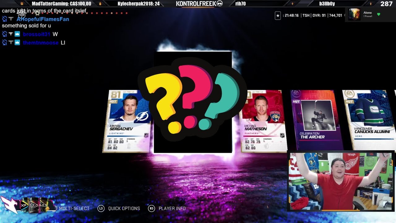 94+ PULL! - NHL 21 PACK OPENING