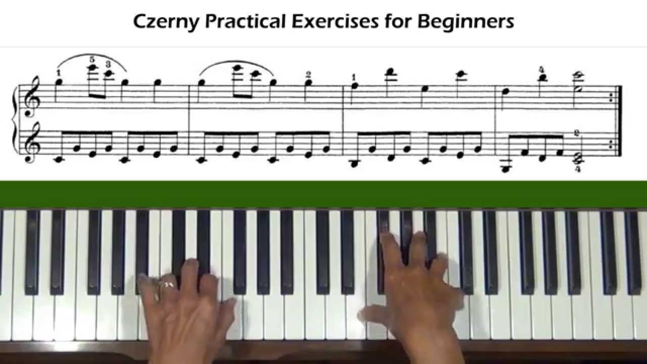 Czerny Practical Exercises for Beginners Op. 599, No. 28 Piano Tutorial