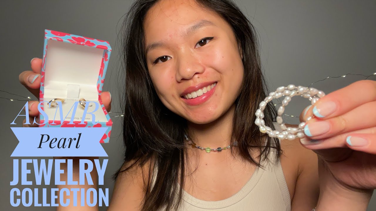ASMR Pearl Jewelry Collection 🦪 (Tapping and Scratching)