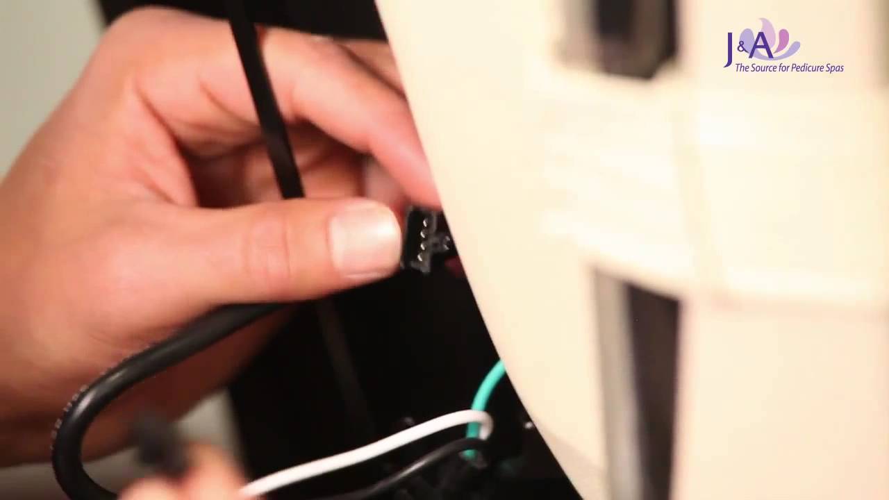 How To Change Pedicure Chair Remote Wire from PCB to Remote Connection