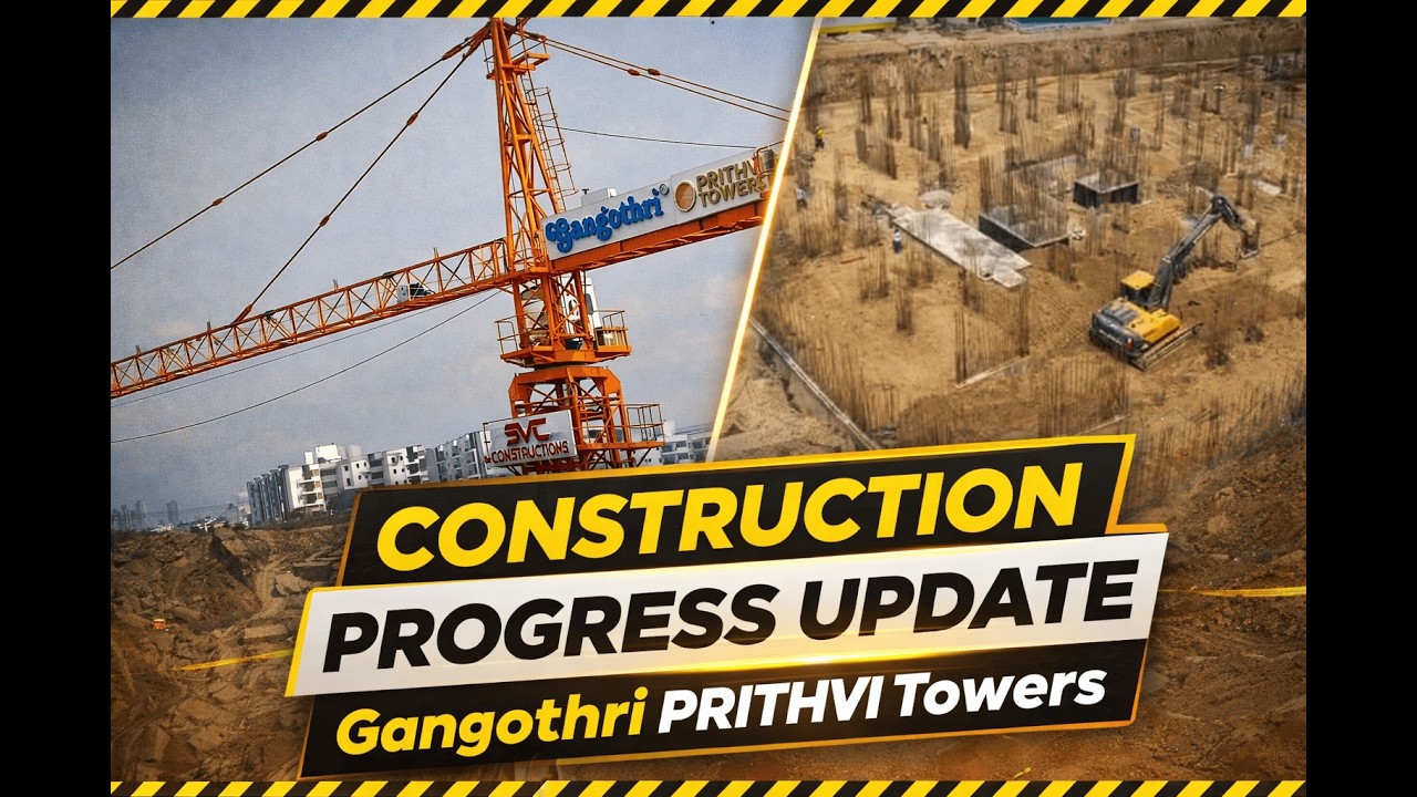 Gangothri Infraedge Prithvi Towers | Latest Construction Progress Update 🏗️ | 2026