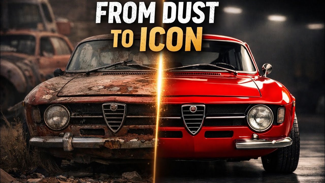 From Dust to Icon | Alfa Romeo GTA 1965 ASMR Restoration | AI Generated | Like • Subscribe • Share
