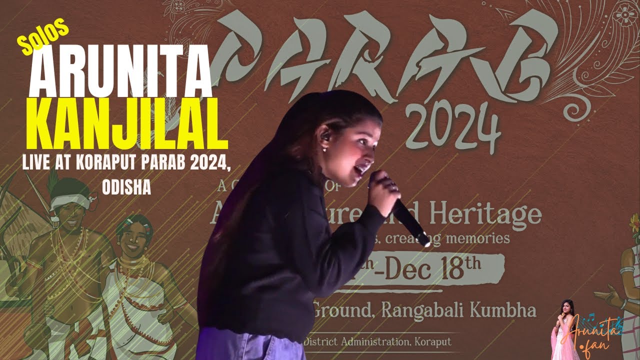 Arunita Kanjilal live at Koraput Parab 2024, Odisha