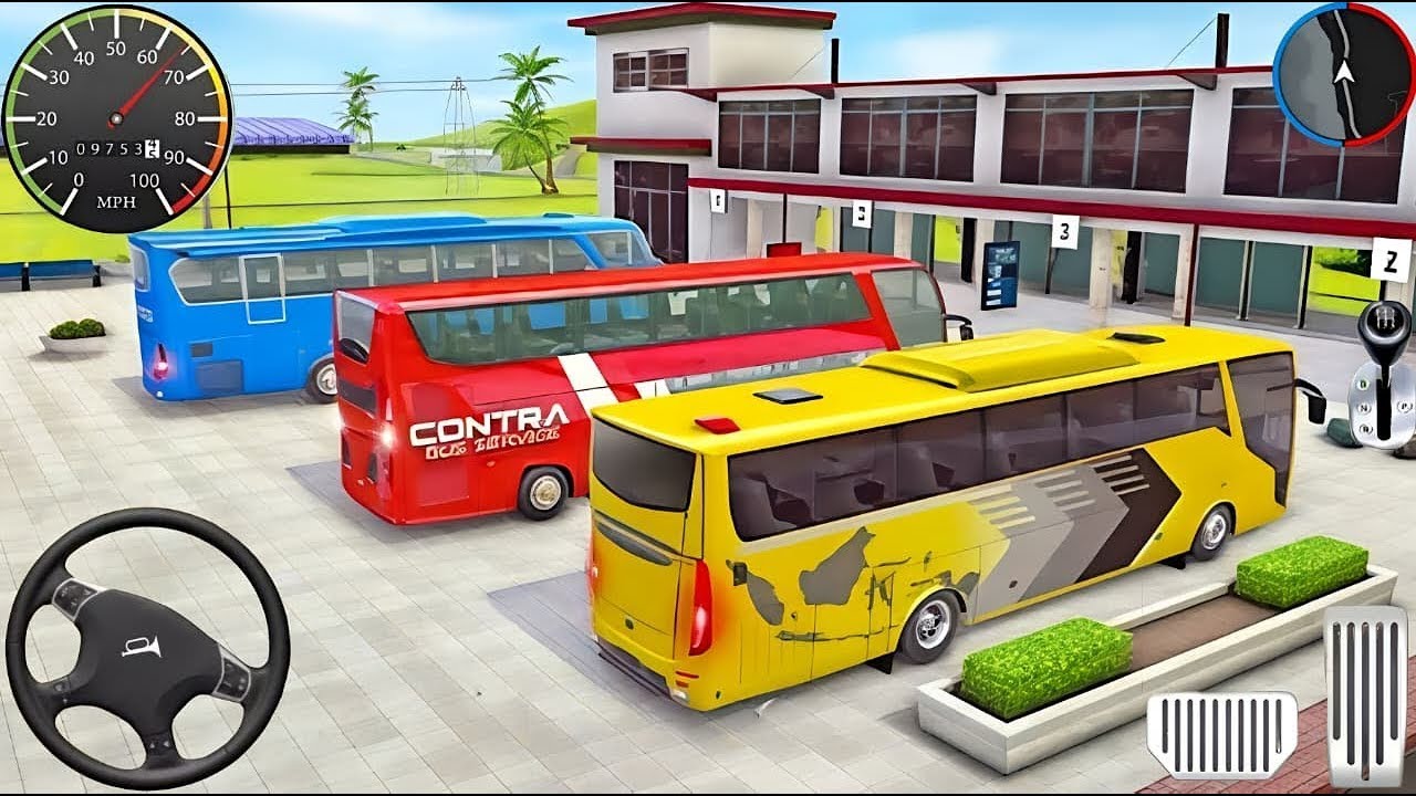 Real City Bus Simulator 3D Game  - City Coach Bus Simulator Game 2025 - Andriod Gameplay