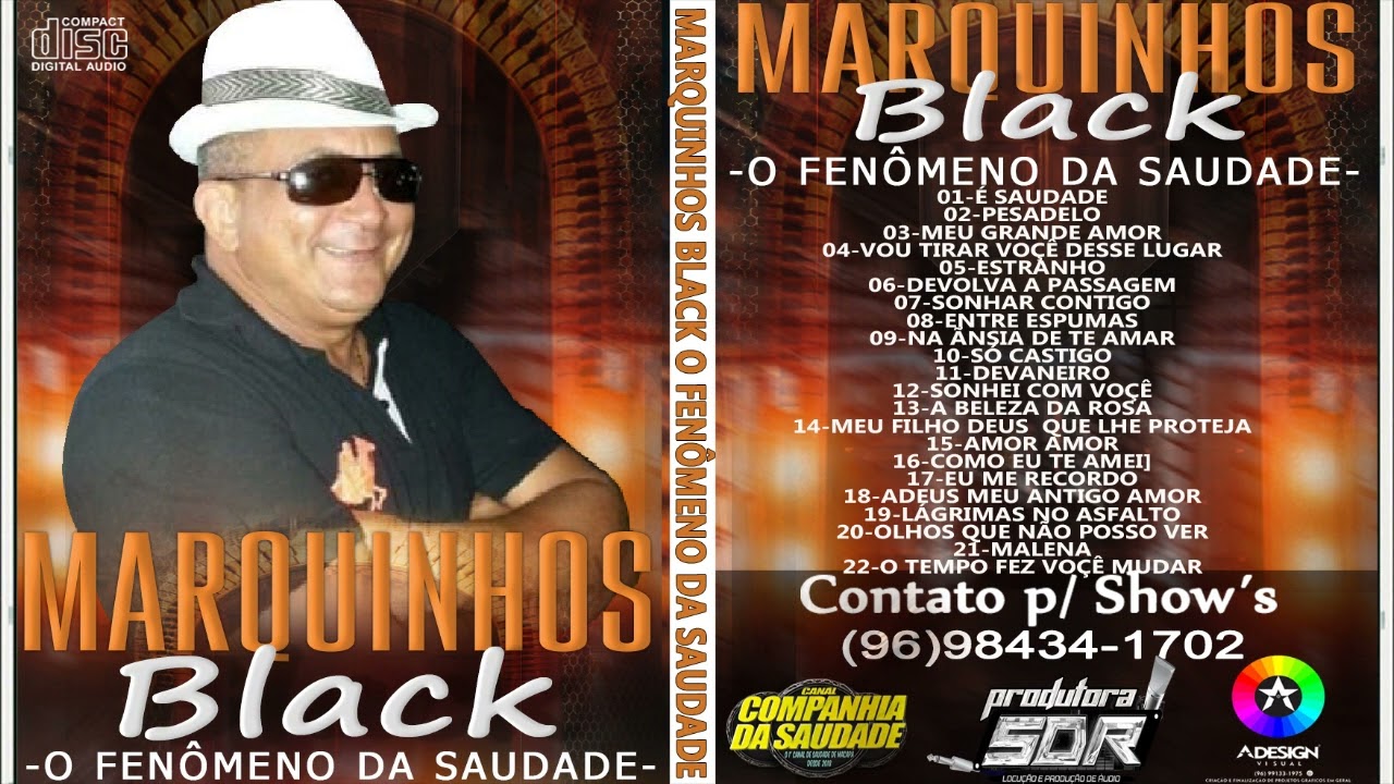 MARQUINHOS BLACK AO VIVO  CD ORIGINAL
