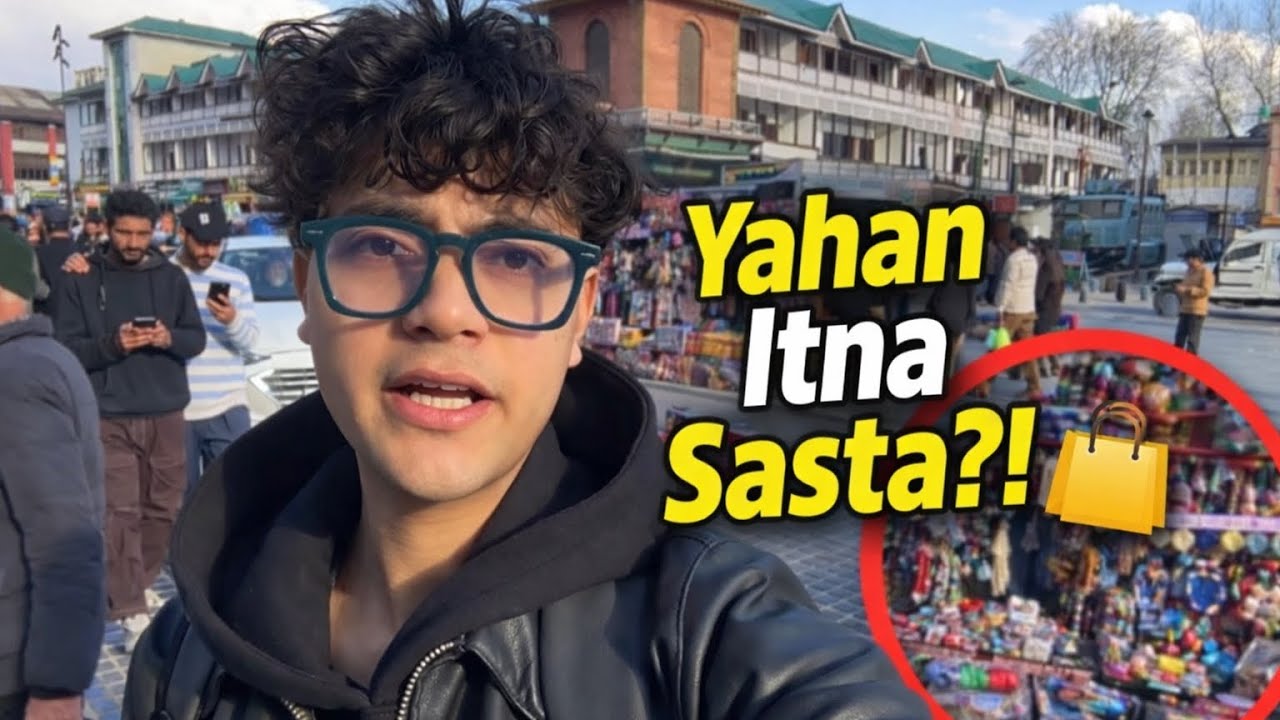 Sunday Market in Lal Chowk Srinagar 😍 | Real Street Shopping & Crowd Vlog 2026