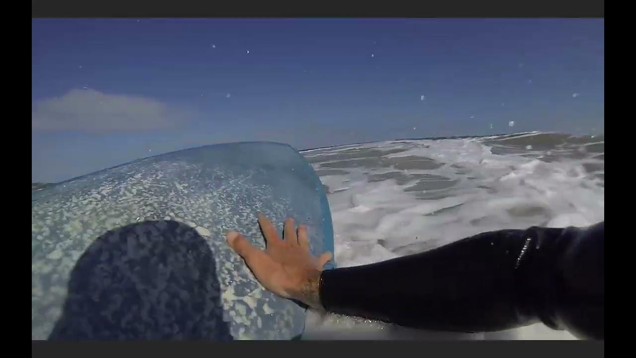 ~ Just another day in paradise ~ Fun POV Surf session in onshore slop and Surfboard upgrade/repair