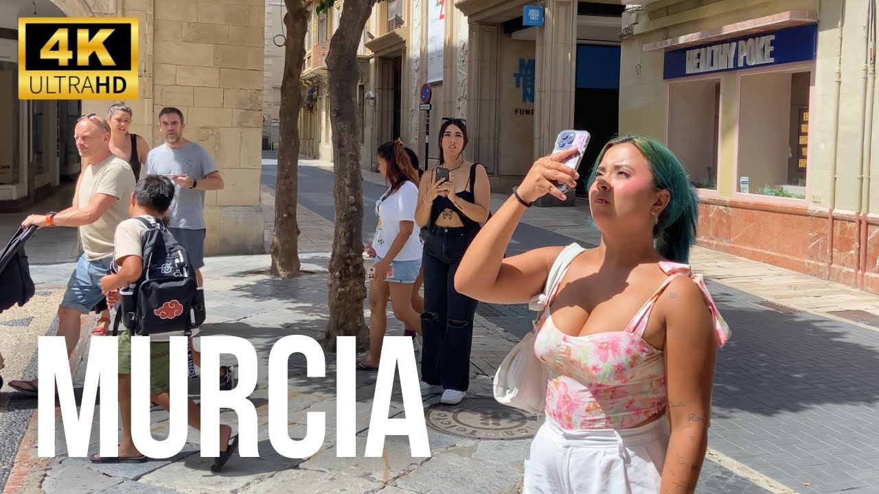 Murcia, Spain 🇪🇸 | Walking Tour 4K 60FPS HDR | August 2024 (▶120min)