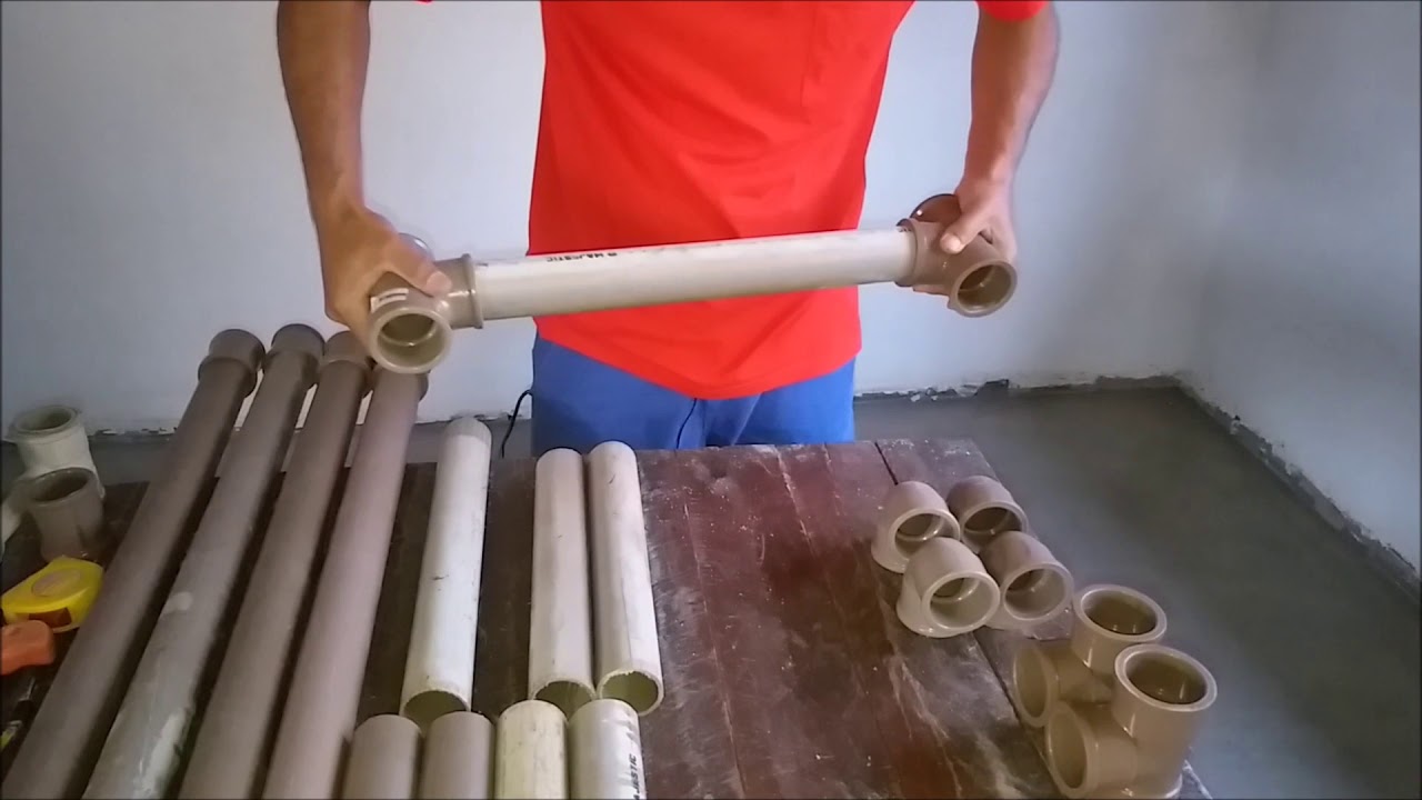 LIXEIRA ECOLÓGICA - FEITA COM TUBO DE PVC
