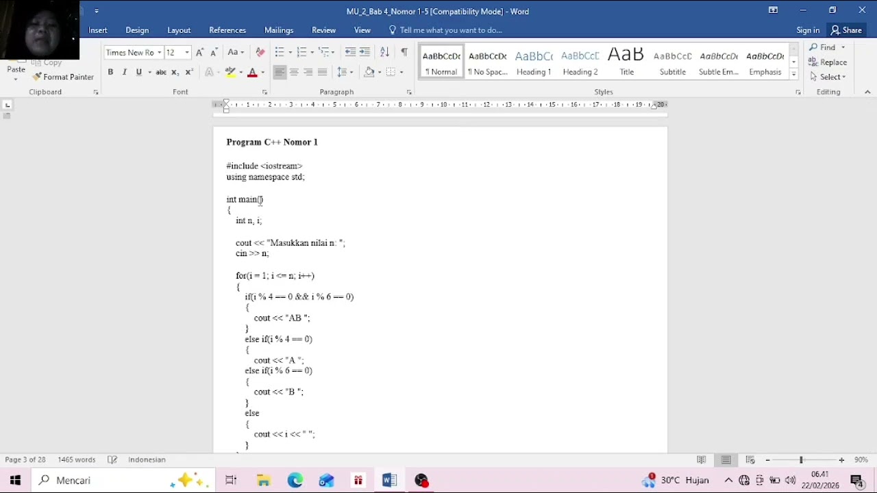Meliska Utari_08011382530079_Tugas bab 4 nomor 1 Tugas ke 2