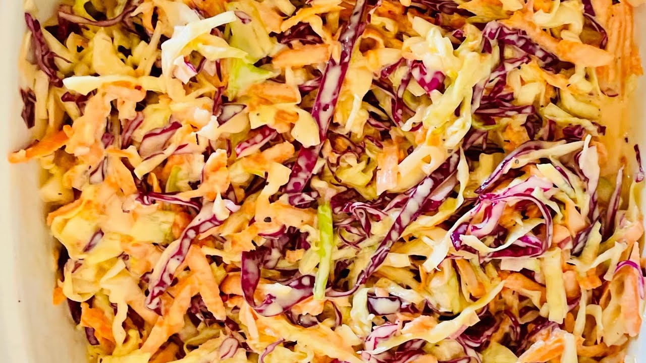 Creamy Coleslaw Salad Recipe | #coleslawrecipe  #coleslawsalad