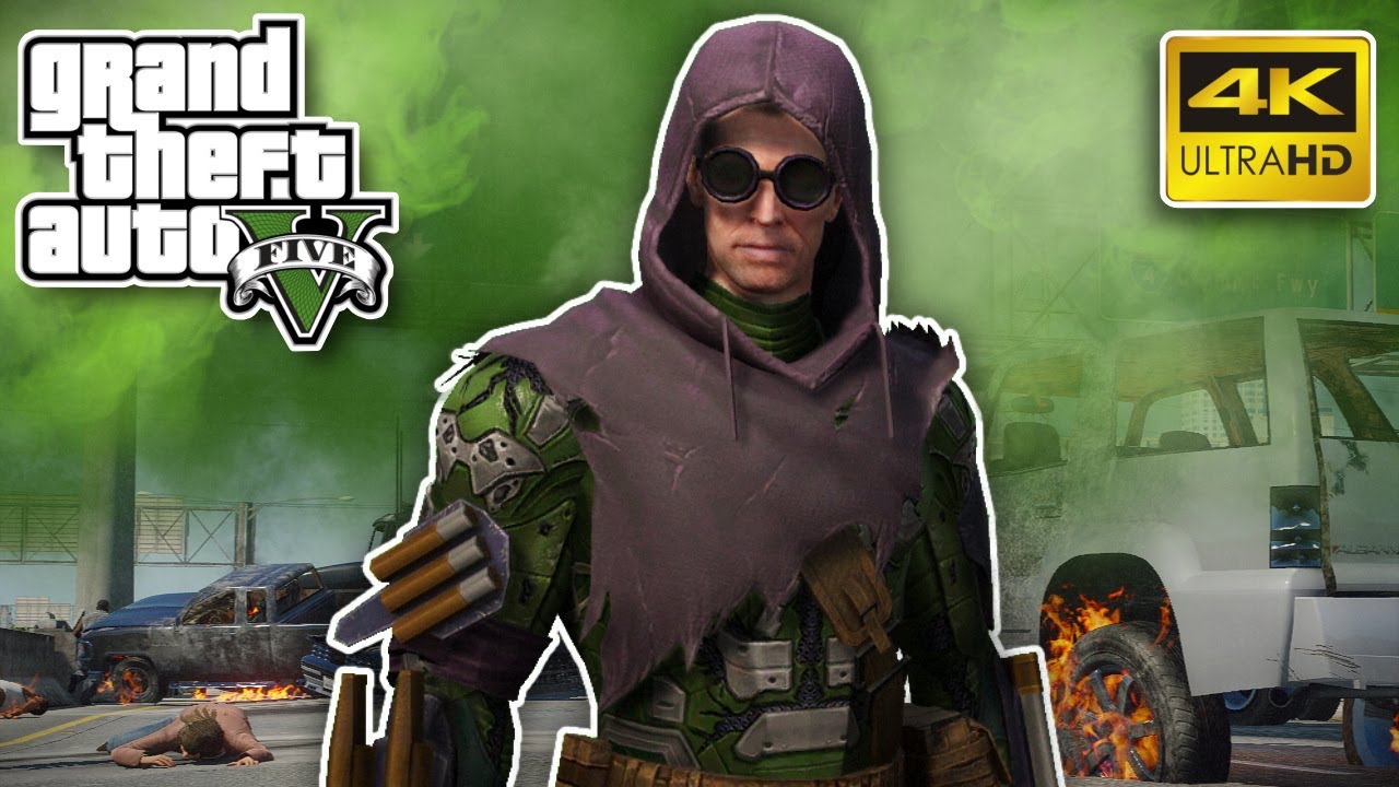 GTA 5 - Green Goblin Destroys Los Santos! (4K Ultra HD Gameplay)