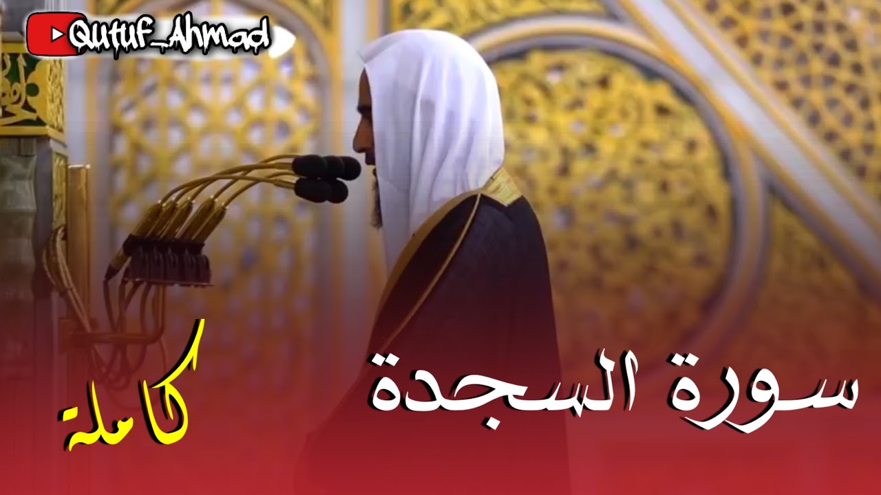ســورة السجــدة كــاملــة ، للشيخ الفاضل أحمد بن طالب حفظه الله ورعاه ❤️‍🩹