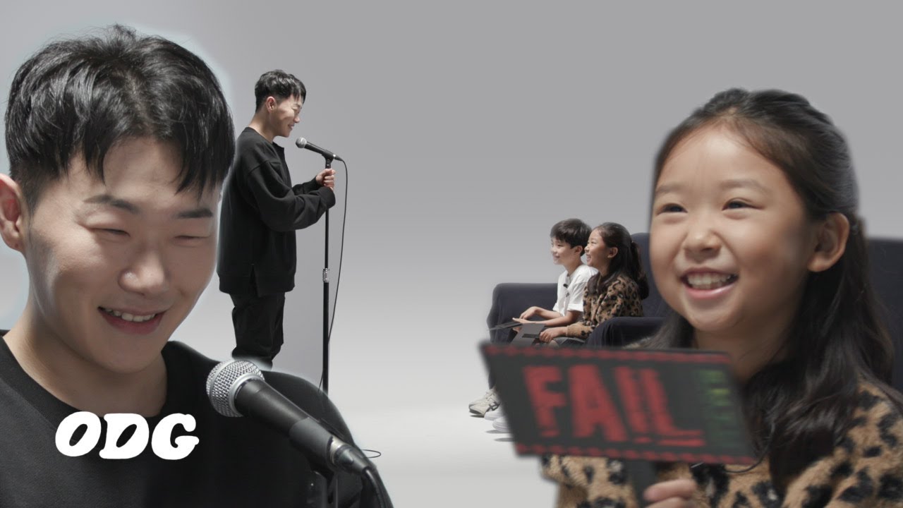제 점수는요..! 아이들 앞에서 랩 평가받는 행주 | ODG